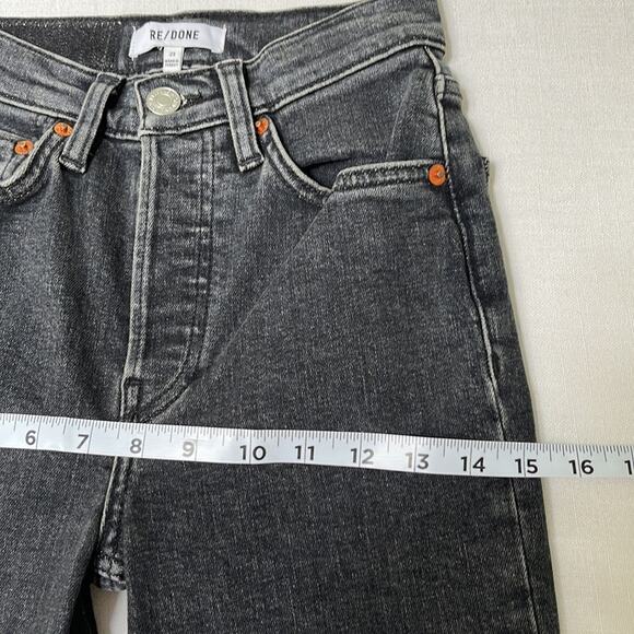 Re/Done 90’s Ultra High Rise Ankle Crop Denim Jeans Size 23 NWT - Picture 9 of 11
